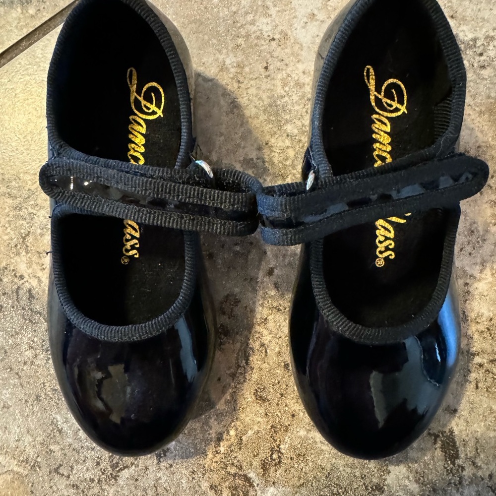 Dance Class Mary Jane Strap TAP SHOES MJ100 Black Youth Size 7